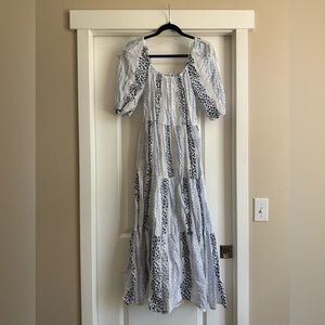 Blue & White Floral Dress - Zara - XS